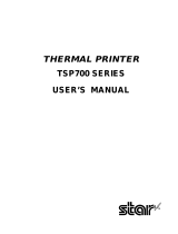 Star Micronics TSP700 Manual do usuário