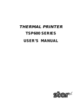 Star Micronics TSP600 SERIES Manual do usuário