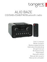 Tangent ALIO BAZE MONO CD/DAB+/FM/BT White High Gloss Manual do usuário