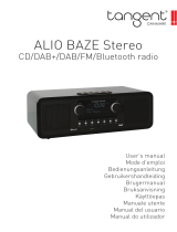 Tangent ALIO STEREO BAZE CD/DAB+/FM/BT Walnut Manual do usuário