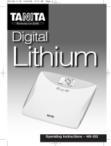 Tanita Scale HD-332 Manual do usuário