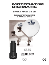 Teleco MotoSat Digimatic 65/85 Short Mast Manual do usuário