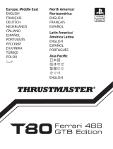Thrustmaster T80 Ferrari 488 GTB Edition Volant Racing Manual do usuário