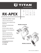 Titan RX-Apex Airless Spray Gun Manual do usuário