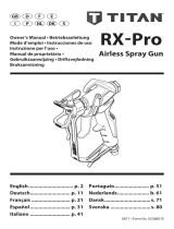 Titan RX-Pro Airless Spray Gun Manual do usuário