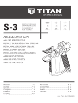 Titan S-3 Airless Spray Gun Manual do usuário