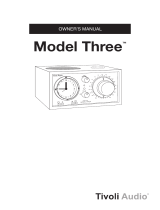 Tivoli Audio Model Three Manual do usuário