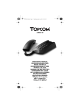 Topcom Axiss 50 Manual do usuário