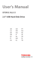 Toshiba Stor.E Alu2 2.5" Manual do usuário