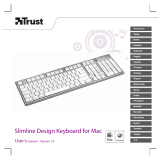 Trust Slimline Aluminium Keyboard for Mac IT Manual do usuário