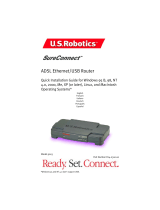 USRobotics SureConnect U.S. Robotics SureConnect ADSL Ethernet/USB Router Manual do usuário