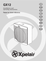 Xpelair GX12 Manual do usuário