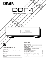 Yamaha DDP-1 Manual do proprietário