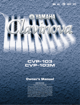Yamaha CVP-103 Manual do usuário