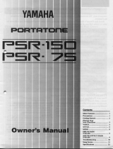Yamaha PSR-150 Manual do proprietário