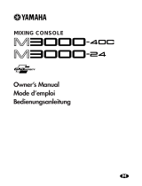 Yamaha M3000 Manual do usuário