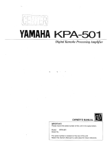 Yamaha KPA-501 Manual do proprietário
