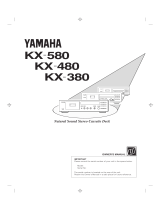 Yamaha KX-580 Manual do usuário