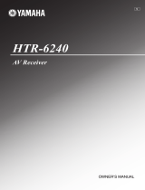 Yamaha 6240 - HTR AV Receiver Manual do proprietário