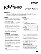 Yamaha EMX 640 Manual do proprietário