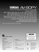Yamaha AV-90PY Manual do usuário