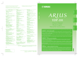 Yamaha ARIUS YDP-181 Manual do proprietário