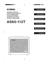 Yamaha AS60-112T Manual do usuário