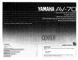 Yamaha AV-70 Manual do proprietário