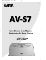 Yamaha AVS7 Manual do proprietário