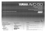 Yamaha AVC-50 Manual do proprietário