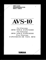 Yamaha AVS-10 Manual do proprietário