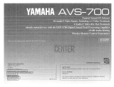 Yamaha AVS-700 Manual do proprietário