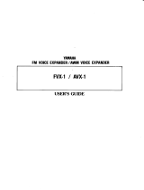 Yamaha FVX-1 Manual do proprietário