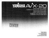 Yamaha AVX-20 Manual do proprietário