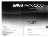 Yamaha AVX-500RS Manual do proprietário