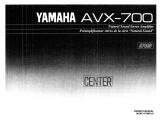 Yamaha AVX-700 Manual do proprietário