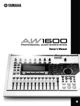 Yamaha AW 1600 Manual do usuário