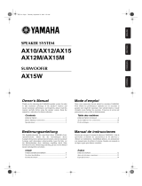 Yamaha AX15W Manual do usuário