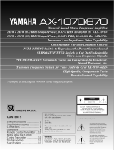 Yamaha AX-1070/870 Manual do usuário