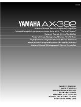 Yamaha AX-392 Manual do usuário