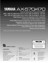 Yamaha AX-470 Manual do usuário