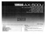 Yamaha AX-500 Manual do proprietário
