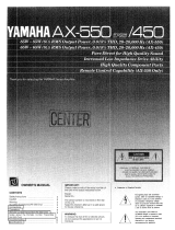 Yamaha AX-550 Manual do proprietário