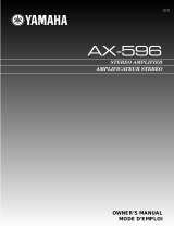 Yamaha AX-596 Manual do usuário