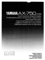 Yamaha AX-750RS Manual do proprietário