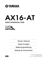 Yamaha AX16 Manual do proprietário