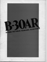 Yamaha B-30AR Manual do proprietário