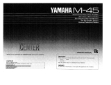 Yamaha M-45 Manual do proprietário