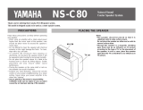 Yamaha NS-C80 Manual do proprietário