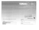 Yamaha C-80 Manual do proprietário